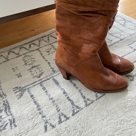 Frye buttery soft cognac leather boots - Picture 4 of 5